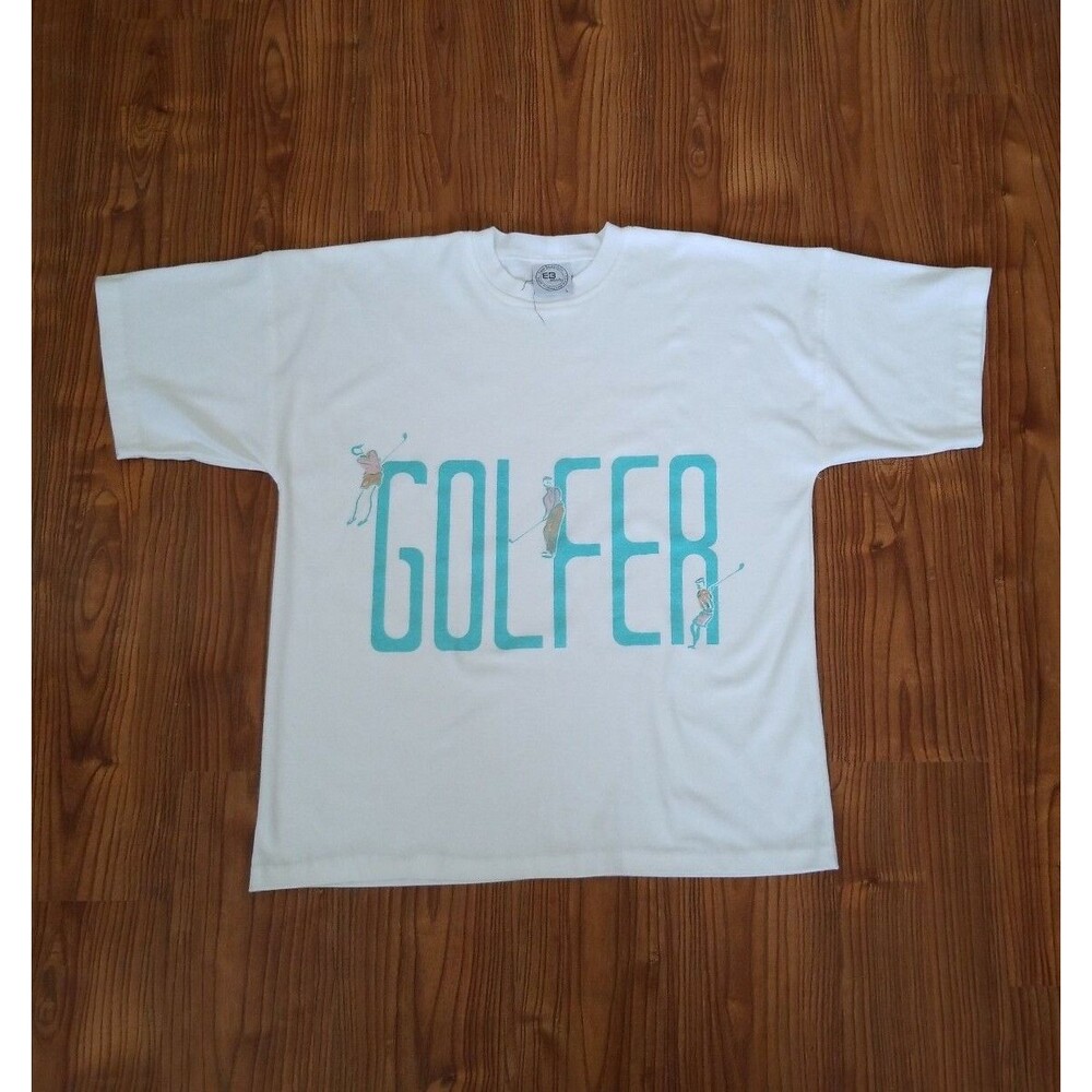 Vintage Elaine Benedict naturally Golfer Tshirt L